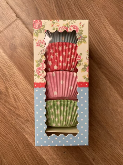 Fodere per muffin cupcake Cath Kidston 100 stelle cuori rosa rosso blu verde AA