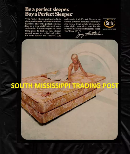 1974 Print Ad for Serta Perfect Sleeper w/ Joey Heatherton