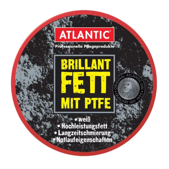 Atlantic Brillantfett mit PTFE Schmierstoff 40g Dose / 450g Eimer