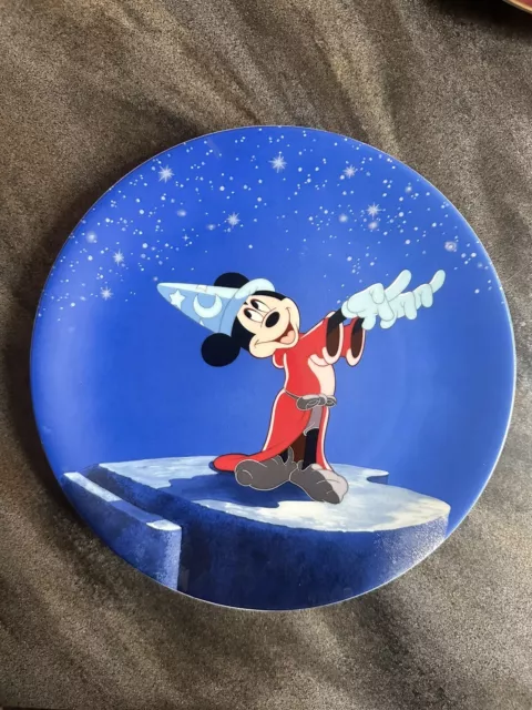 Fantasia The Apprentice's Dream Collector's Plate Disney's 50th Anniversary