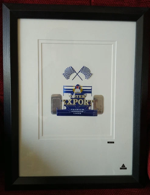 SALE Can Art Fosters F1 Retro Martin Allen, 46cm x 36cm, framed, original, VGC