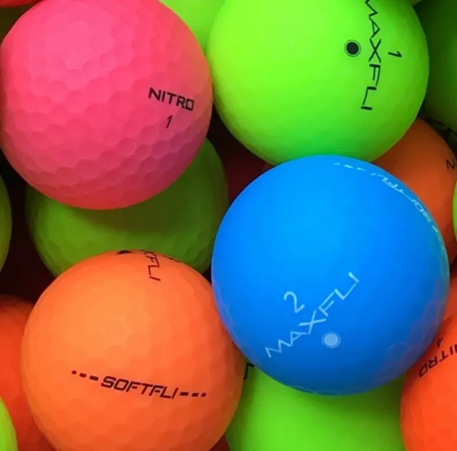 25 Golfbälle Mix Matt Bunt AAA/AAAA Qualität Lakeballs used golf balls