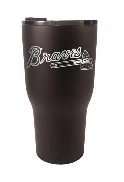 Atlanta Braves RTIC Laser Engraved 20 or 30 oz Stainless Steel Tumbler