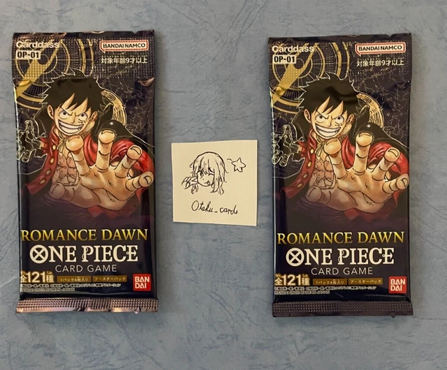 ONE PIECE TCG card OP-01 Japanese Booster Romance Dawn TCG Sealed X 2