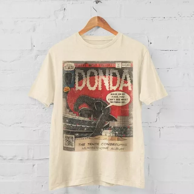 Kanye West Donda Shirt Vintage Hip Hop 90s Retro Graphic Tee Comic Tshirt KH1899