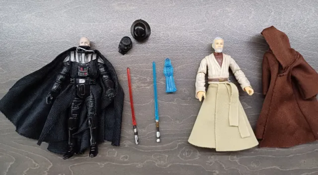 Figure di Star Wars Obi-Wan Kenobi & Darth Vader 3.75 Legacy Collection Hasbro