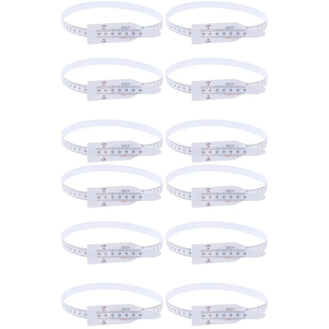 12 Pcs White Toddler Head Circumference Measure Ruler Flexible Measuring Tape