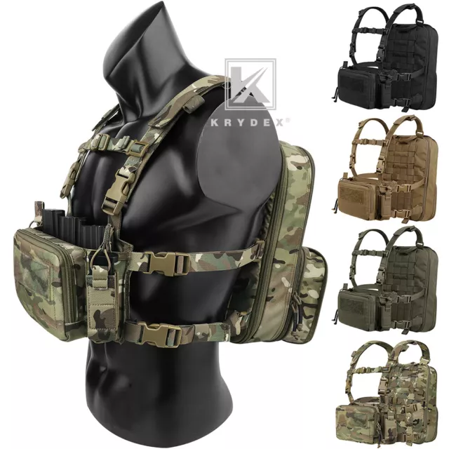 KRYDEX Tactical D3CR Chest Rig Harness Vest D3 Flatpack Backpack MOLLE Rucksack