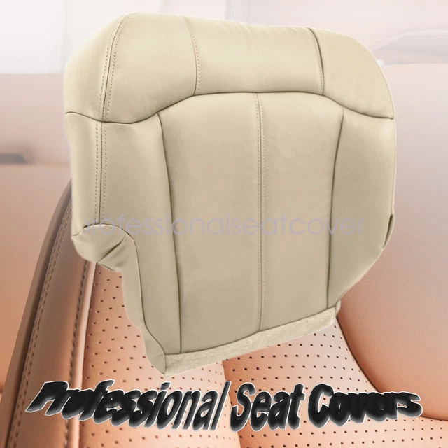 Fits 99-02 Chevy Tahoe Suburban Front Passenger Leather Bottom Seat Cover Tan
