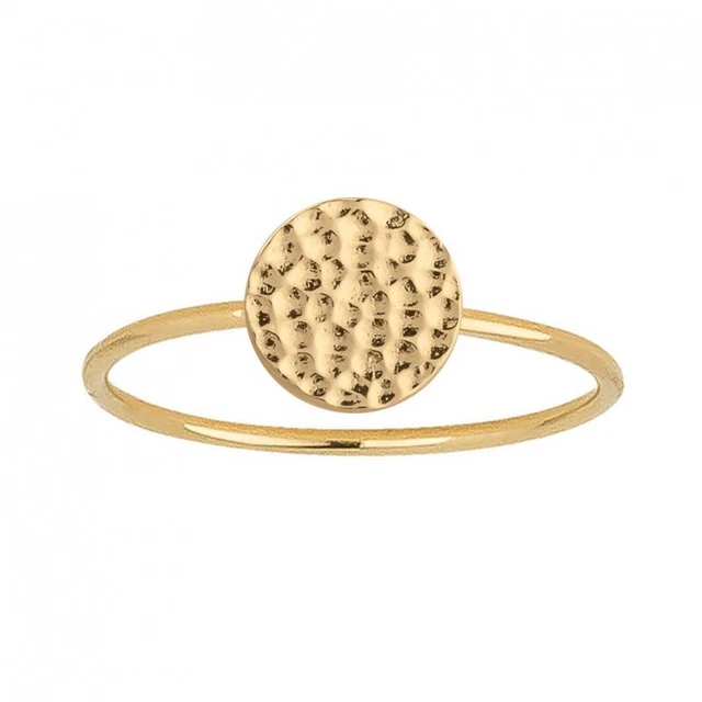 Bague Double Anneaux En Zirconium Bleu - Taille 60, Plaqué Or 18 Carats, Marque Petugons, Neuve