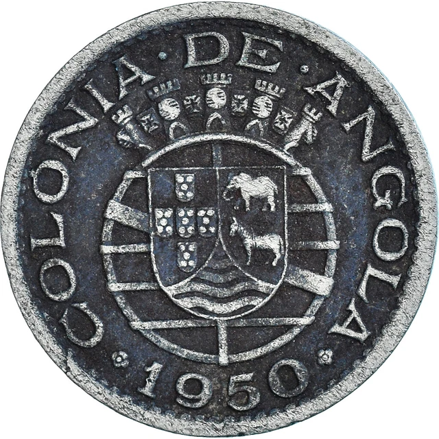 [#1356852] Coin, Angola, 50 Centavos, 1950