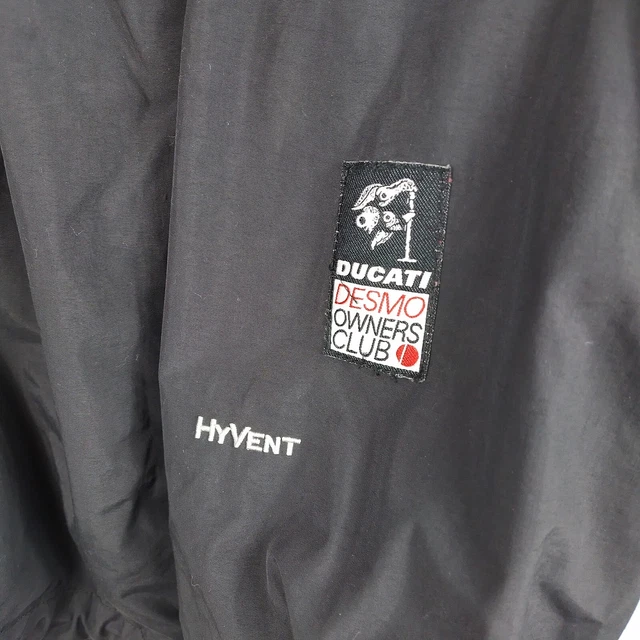 The North Face Mens Hyvent Jacket Coat Black Large Ducati Desmo Owners Club 3