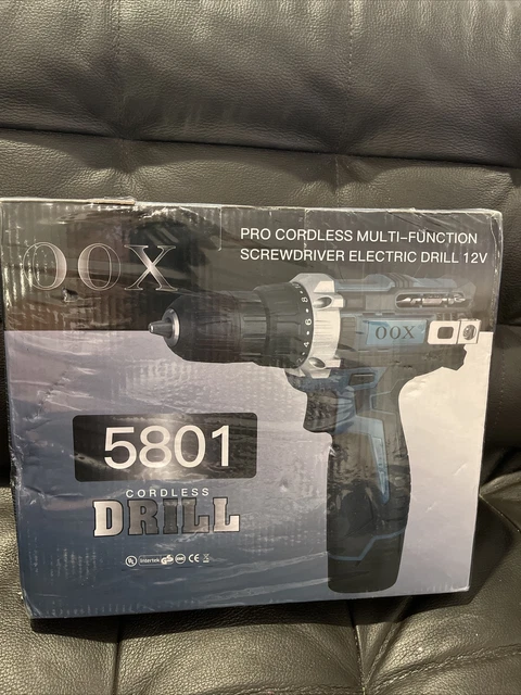 Destornillador de taladro inalámbrico OOX 12V Pro taladro eléctrico 5801 nuevo sellado