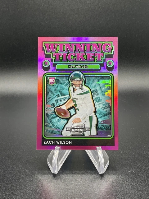 2021 Panini Contenders Optic RC Zach Wilson Winning Ticket Prizm /75 SP Rookie