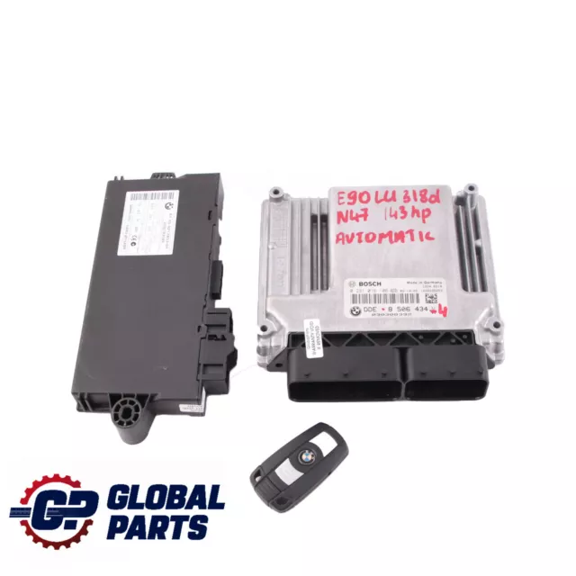 BMW E81 E84 E87 E90 LCI 18d 118d 318d N47 ECU Kit DDE 8506434 CAS3 Schlüssel