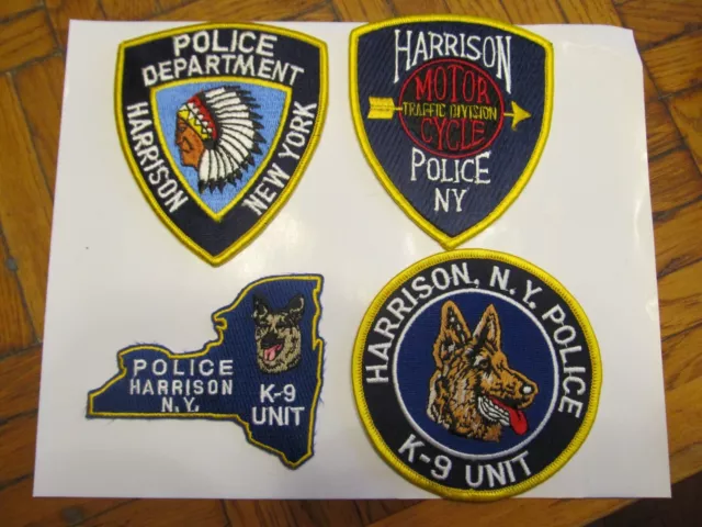 New York Harrison Police Patch & Special Unit Set