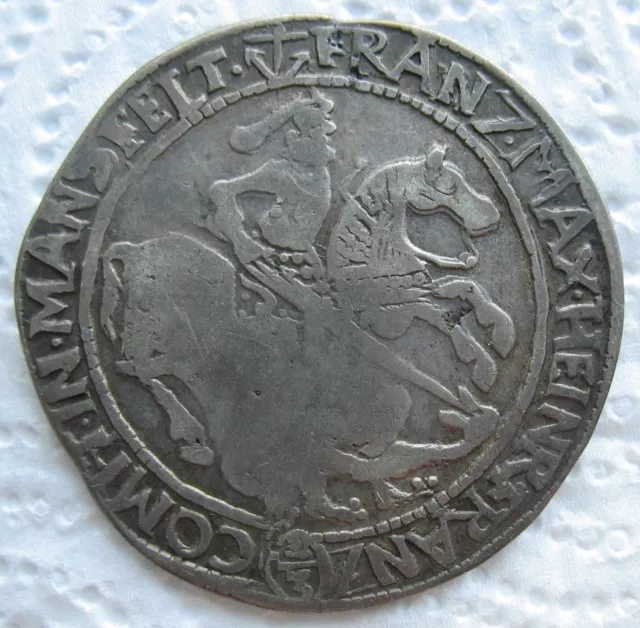 1665-76 German Mansfeld-Bornstedt Silver 2/3 Thaler