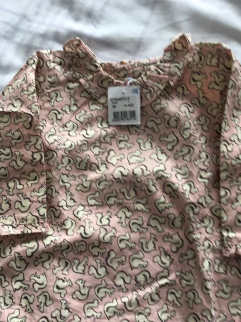 Bonpoint baby Girl Felicite Squirrel design blouse top 6M BNWT RRP £105