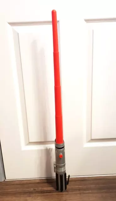 Hasbro 2004 Star Wars Darth Vader Flick Out Red Lightsaber Cosplay