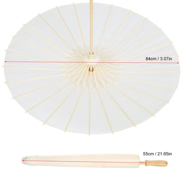 White Paper Decorative Umbrella Parasol Wedding Bridal Party Decor Photo MX