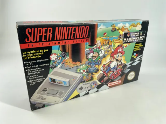 Super Nintendo Console Pack Super Mario Kart FAH Excellent état