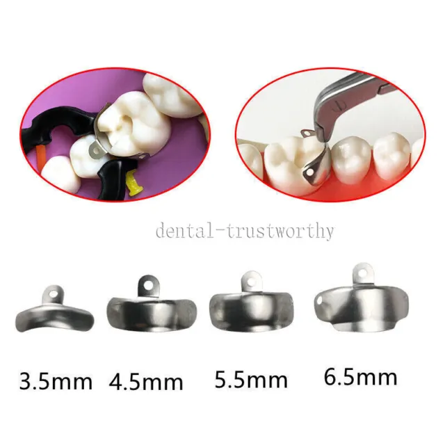 Dental Metal Matrices Sectional Contoured Matrix Refill soft band S/M/L 50pcs/pk