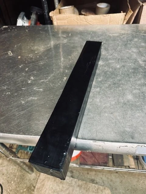 Ébano Gabón Negro 16"" 2 1/4"" X 16"" X 2 1/8"" Horno Seco