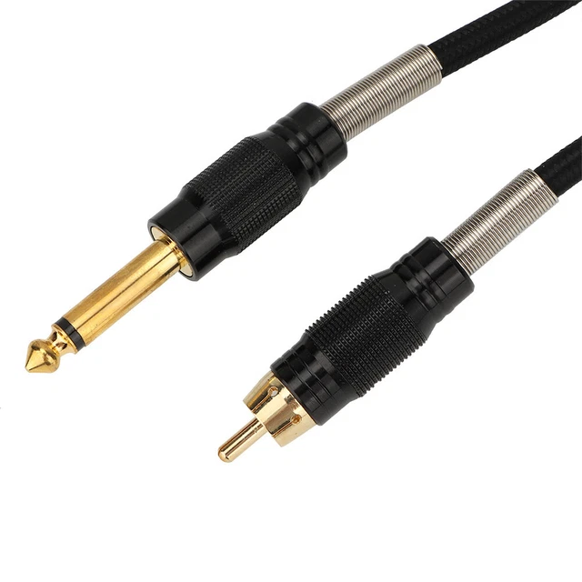 (Noir)1.8 M Alliage De Tatouage Connecteur Droit Clip Cordons Clip De Tatouage