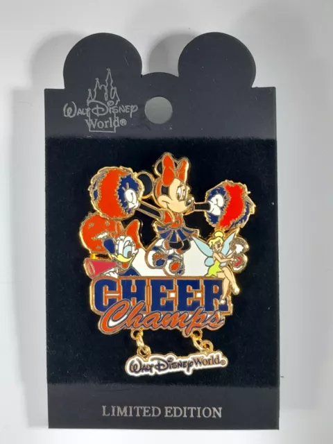 2002 The Big Game Cheer Champs Minnie Tinker Bell Dangle Disney Pin Cheerleader