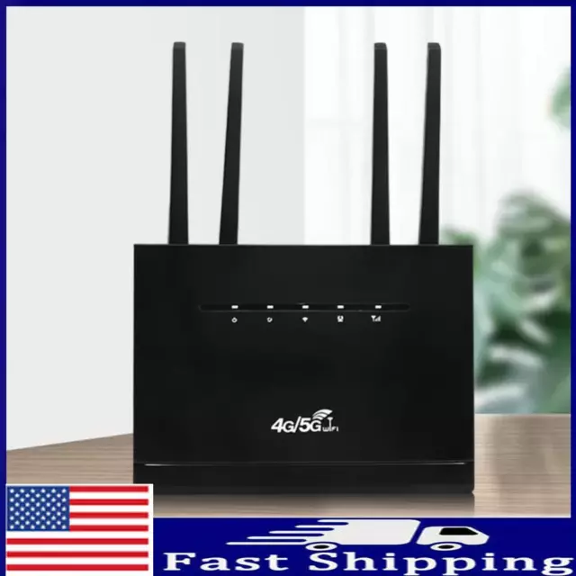 4G CPE Router Wireless Modem RJ45 WAN LAN with SIM Card Slot Convenient for Home