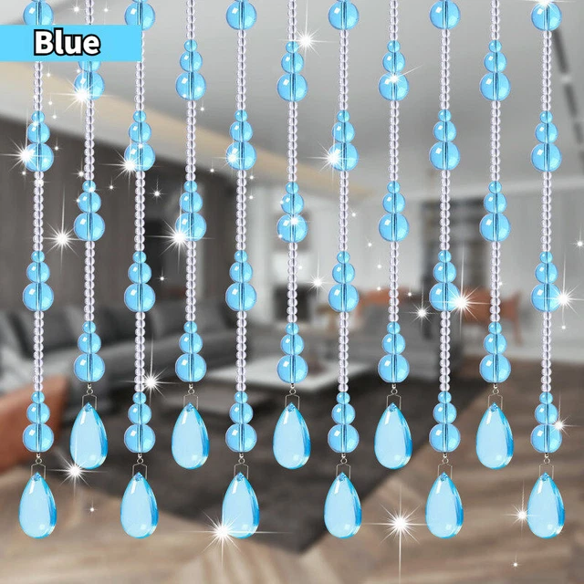 25 Strings Beaded String Curtain Crystal Glass Gourd Room Home Feng Shui Decor