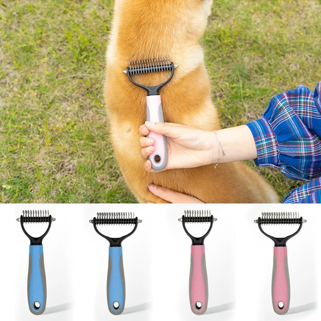 Pet Dog Cat Grooming Comb Brush Undercoat Rake Dematting Deshedding Trimmer Tool