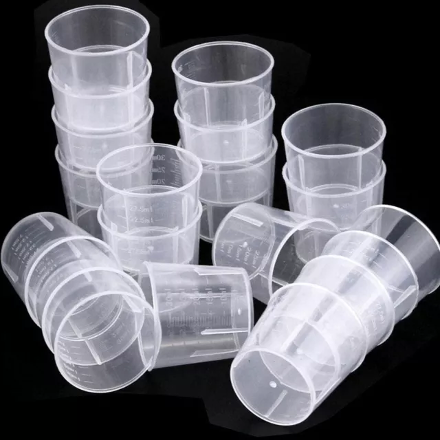 Pratica tazza di misura in plastica trasparente da 100 ml confezione da 10 pz do
