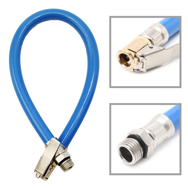 1 pz tubo di gomma ad aria per auto rame bloccaggio clip gonfiatore pneumatici autobloccante nuovo