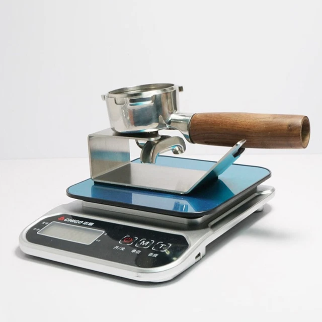 Praktische Verwendungen Edelstahl Kaffee Portafilter Halter Espresso Skala Tools