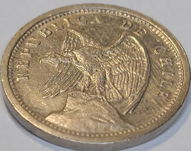 1940 Chile 10 Centavos Condor Bird Coin KM#166 BRILLIANT COIN US SELLER
