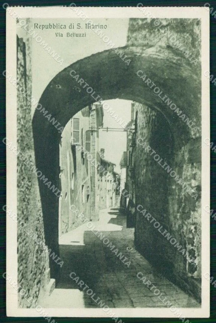 San Marino Città Via Belluzzi cartolina RT1103