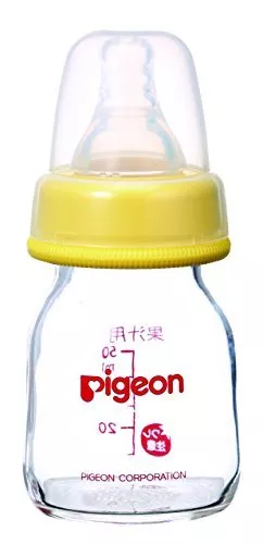 Pigeon Slim Type Bébé Bouteille 50 ML pour Résistant à la Chaleur Verre Fruit 2