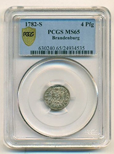 Germany States Brandenburg 1782 S 4 Pfennig MS65 PCGS