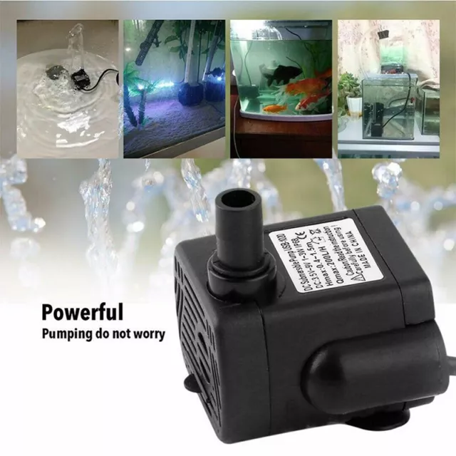 Mini Water Pump Submersible USB Fountain Pond Electric Pump Fish Aquarium Tank