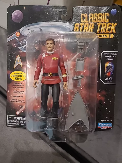 New in Box Classic Star Trek Admiral James T. Kirk 5" Action Figure Playmates