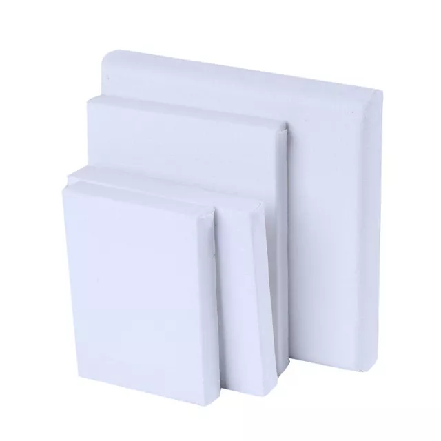 Pack of 4 Stretched Canvases for Painting 7x9.4in Primed White 100% Cotton  Blank Canvas Boards for Painting 8 oz Gesso-Primed