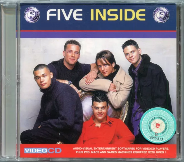 Mega Rare 1999 Five Inside Original Video CD VCD BMG RCA Boy Band Brit HTF OOP