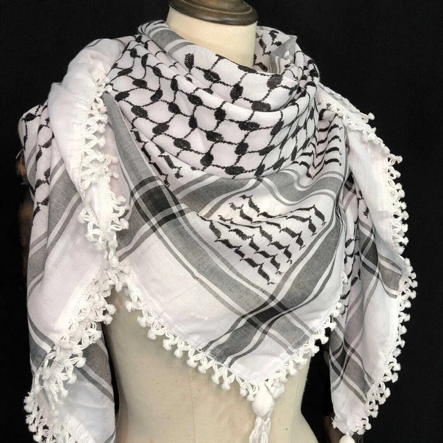 Foulard Keffiyeh ABTAA - Écharpe Palestine Désert Tactique En Coton - Hommes Femmes Polyvalent