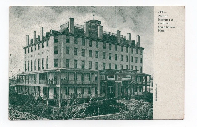 Perkins Institute for the Blind SOUTH BOSTON Mass USA 1901-07 Souvenir Postcard