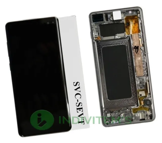 Samsung S10 Plus G975 Display Bildschirm LCD Service Pack Rahmen Original