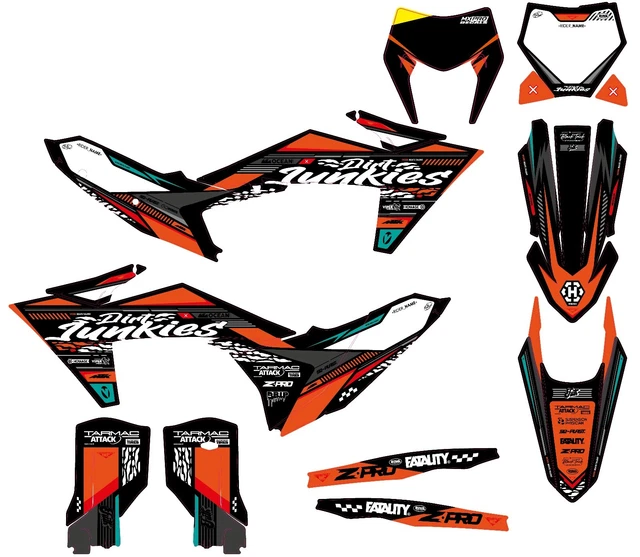 GRAPHICDECAL KIT FOR 2024 KTM EXCEXCFXCWXCWF /XCSX/XCFSXF 2023