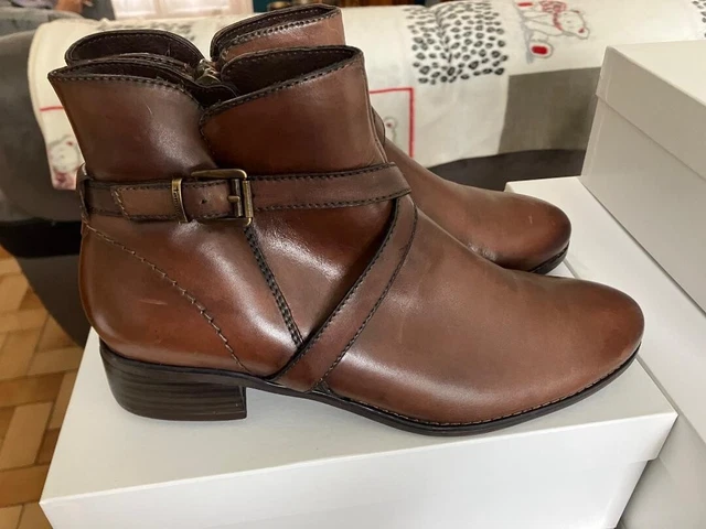 Bottines Tamaris Femme en cuir pointure 41 qui chausse petit (équivalent 40)