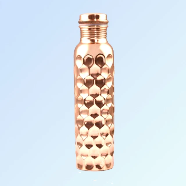 100% Copper Water Bottle Ayurveda Health Weight Loss Home Xams Exclusive Gift