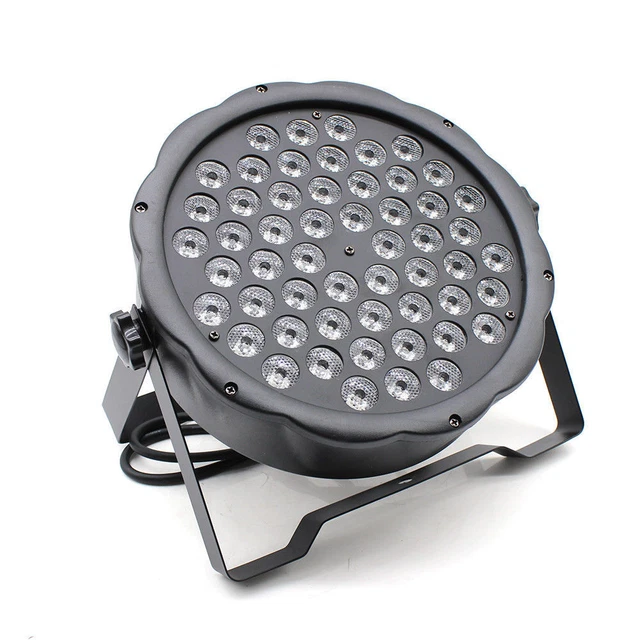 For Stage RGBW LED Flat Par Light PAR 64 DMX Outdoor Showing Lamp AC 110V 54*3W